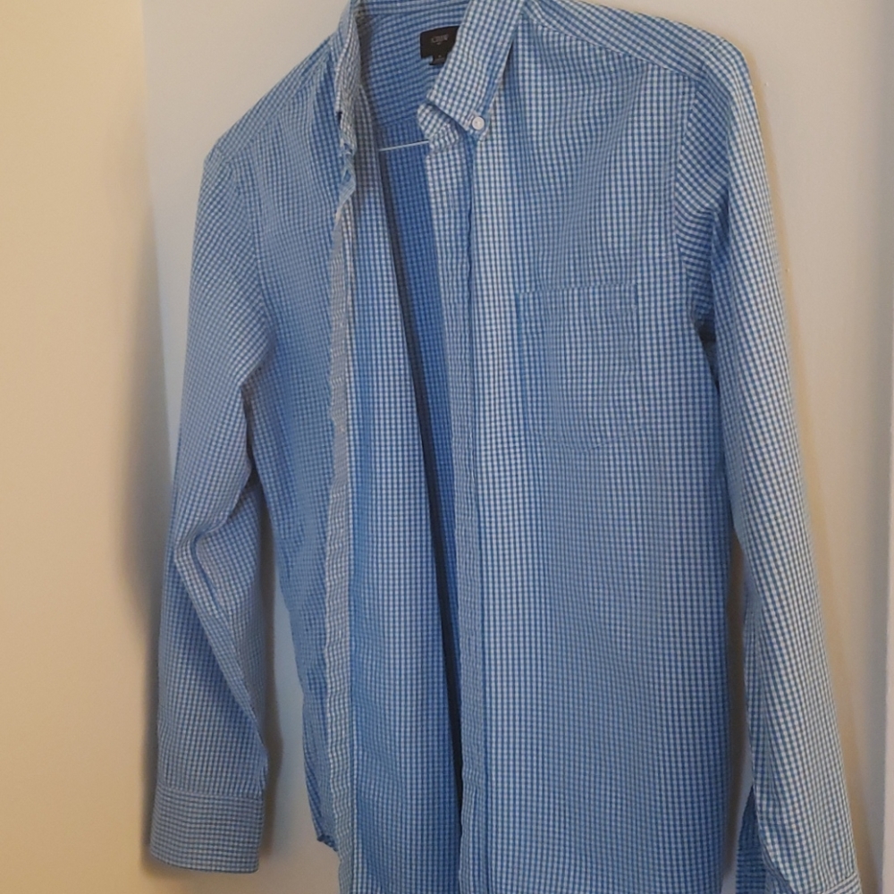 J. Crew Factory Slim M Plaid Button Down